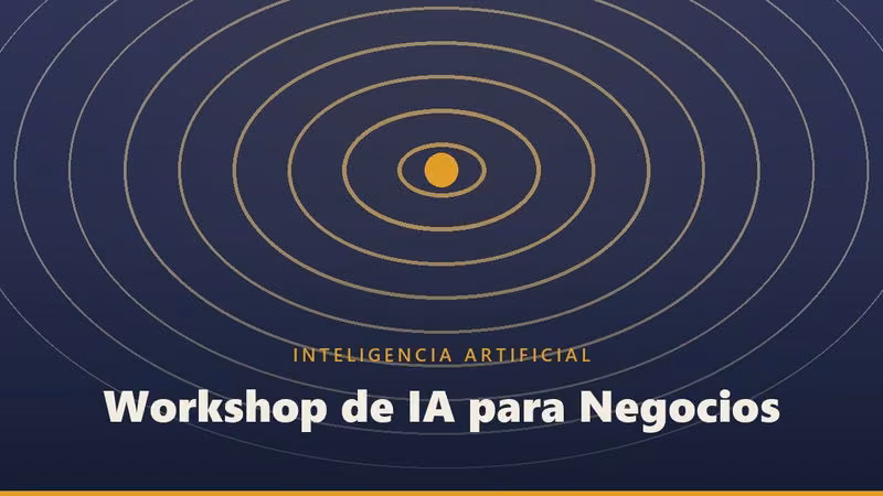 Portada del Workshop de IA para Negocios